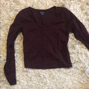 Maroon “Soft & Sexy” long sleeve shirt